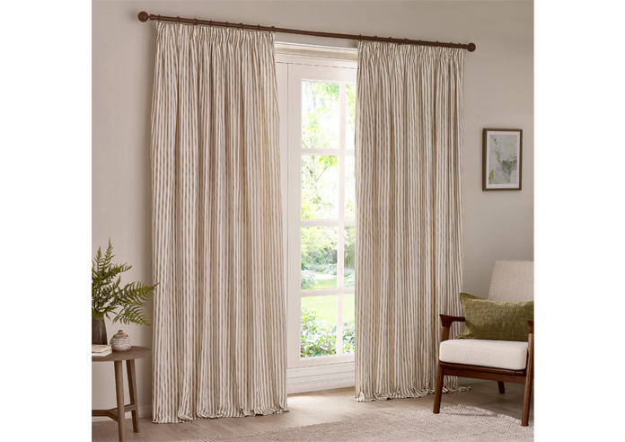 Hebden Pencil Pleat, Natural - Ready Made Curtains - Image 7